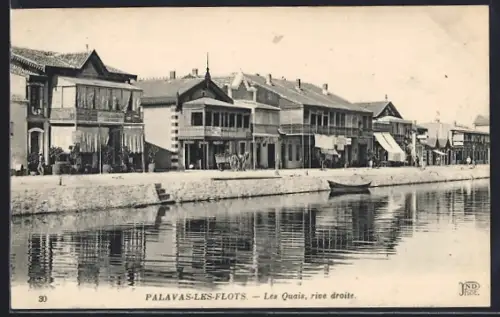 AK Palavas-les-Flots, Les Quais, rive droite