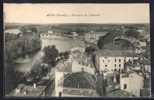 AK Agde /Hérault, Panorama sur l`Hérault