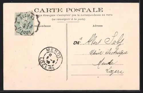AK Clermont-l`Hérault, Vue générale, prise de l`Avenue de Villeneuvette