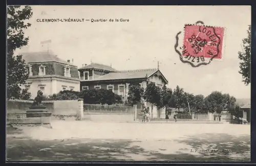 AK Clermont-l`Hérault, Quartier de la Gare