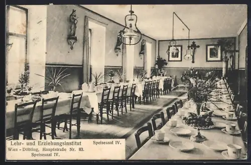 AK Wien-Döbling, Lehr- u. Erziehungsintitut v. armen Kinde Jesu, Speisesaal