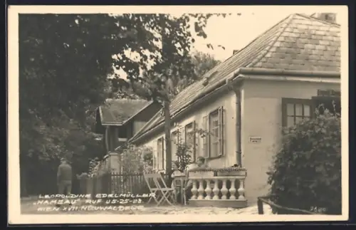 AK Wien, Neuwaldegg, Hameau, Gasthaus von Leopoldine Edelmüller