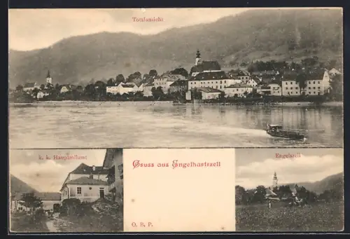 AK Engelhartszell, K. k. Hauptzollamt und Totalansicht