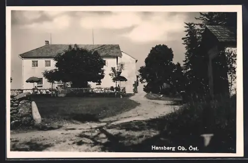 AK Hansberg /Ob. Öst., Gasthaus im Sonnenschein
