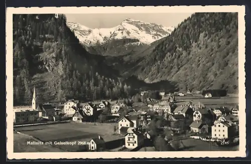 AK Mallnitz, Totalansicht mit Geiselkopf