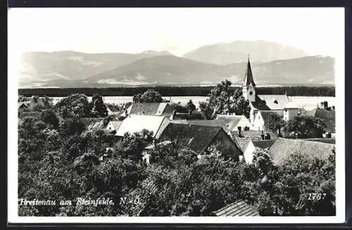 AK Breitenau am Steinfelde, Totalansicht aus der Vogelschau