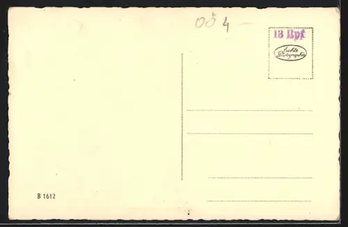 AK Braunau am Inn, Gesamtansicht mit Innbach aus der Vogelschau