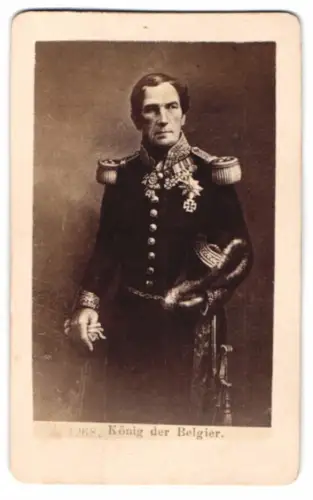 Fotografie Prinz Leopold I. von Sachsen-Coburg-Saalfeld, erster König der Belgier in Uniform mit Orden, Eisernes Kreuz