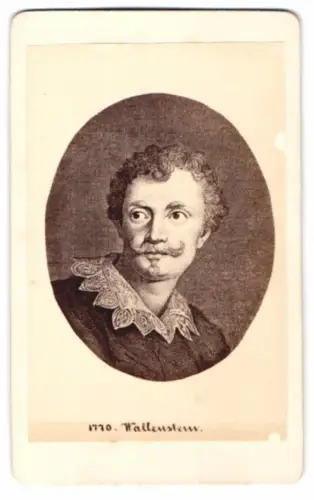 Fotografie Portrait Wallenstein, nach einem Stich