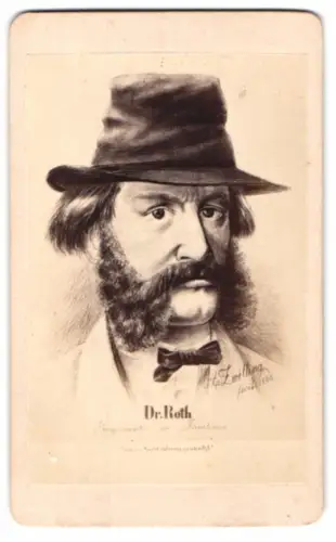 Fotografie unbekannter Fotograf, Ansicht Trautenau / Trunov, Bürgermeister Hieronymus Roth, nach A. Zwilling