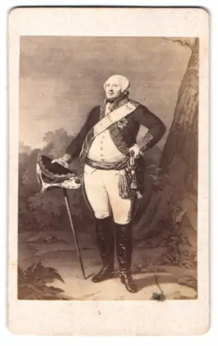 Fotografie König Friedrich Wilhelm II. von Preussen in Uniform
