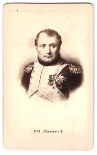 Fotografie Napoleon I. Bonaparte in Uniform mit Orden