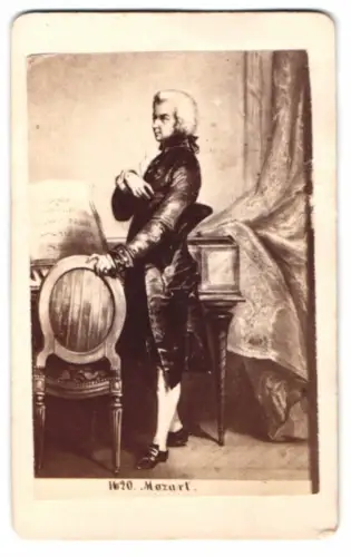 Fotografie der junge Mozart, nach einem Gemälde