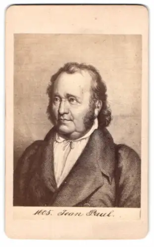 Fotografie Schrftsteller Jean Paul, nach einem Stich
