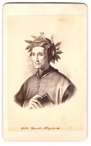 Fotografie italienischer Dichter Dante Alighieri