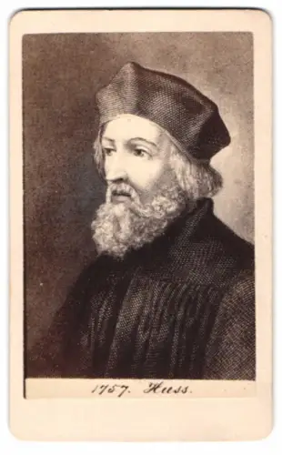 Fotografie böhmisch christlicher Theologe Jan Hus