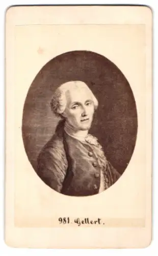 Fotografie Christian Fürchtegott Gellert