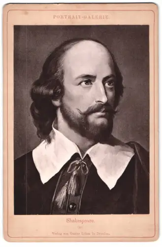 Fotografie Gustav Lohse, Dresden, Portrait William Shakespeare