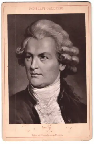 Fotografie Gustav Lohse, Dresden, Porträt Gotthold Ephraim Lessing
