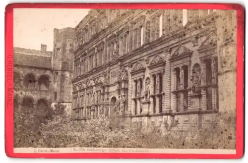 Fotografie C. Hertel, Mainz, Ansicht Heidelberg, Bau Otto Heinrich