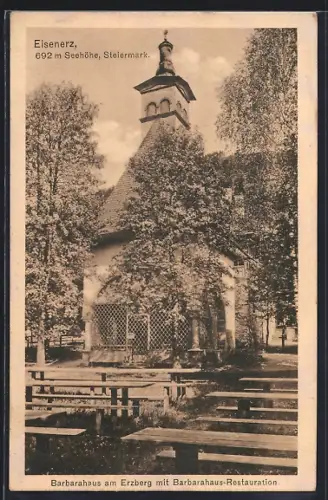 AK Eisenerz, Restauration Barbarahaus am Erzberg