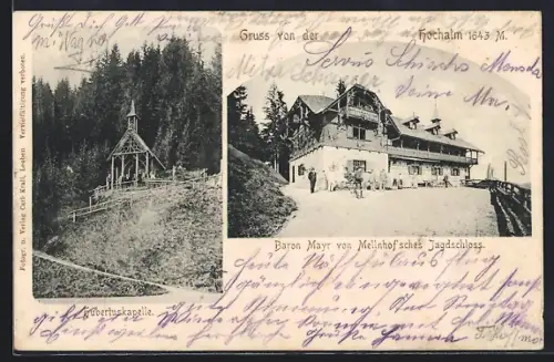 AK Frohnleiten, Baron Mayr von Mellnhof`sches Jagsschloss, Hochalm