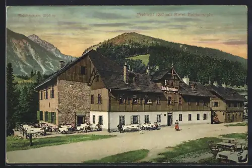 AK Prebichl, Hotel Reichenstein, Leute