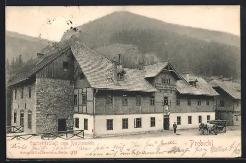 AK Prebichl, Blick auf die Gastwirtschaft zum Reichenstein