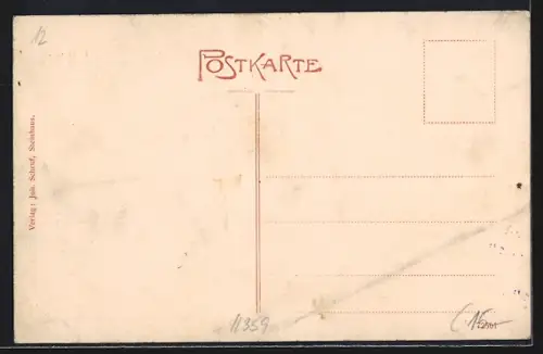 AK Steinhaus / Semmering, Gebäudeansicht mit Leuten