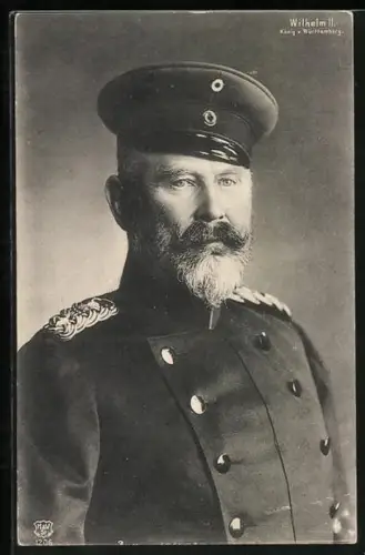 AK König Wilhelm II. von Württemberg, Porträt in Uniform