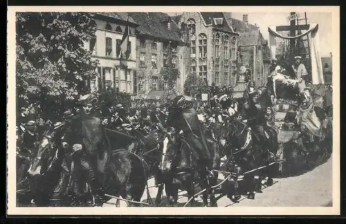 AK Brugge, Processie van het H. Bloed, Praalwagen van de Kruisafdoening