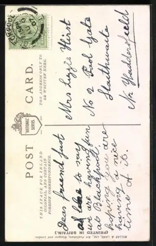 Künstler-AK Frau sitzt auf dem Schoss eines Polizisten, Stop your ticklin`, Bobby