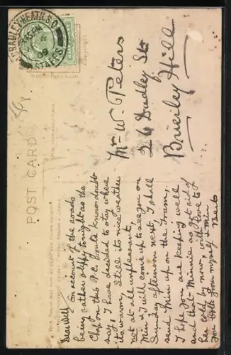 Künstler-AK Betrunkener umarmt einen Baum, Belated Traveller, Sha Old Chap can (hic) you tell me the (hic)...