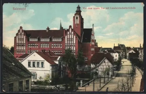 AK Salzwedel, Vor dem neuen Tor, Landwirtschafts-Schule