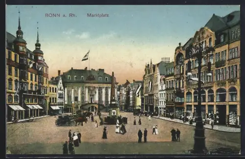 AK Bonn a. Rh., Marktplatz