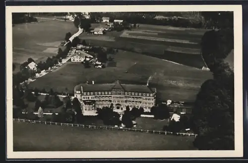 AK Traunstein, Prinz-Ludwig-Heim, Luftaufnahme