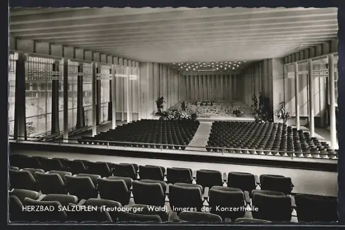 AK Bad Salzuflen, Inneres der Konzerthalle, Teutoburger Wald