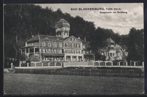 AK Bad Blankenburg /Thür. Wald., Sanatorium am Goldberg