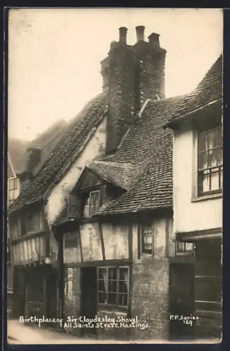 AK Hastings, Birthplace of Sir Cloudesley Shovel, All Saints Street