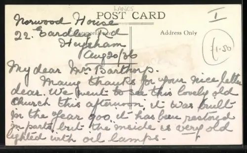 AK Heysham, A Peep at the Old Church