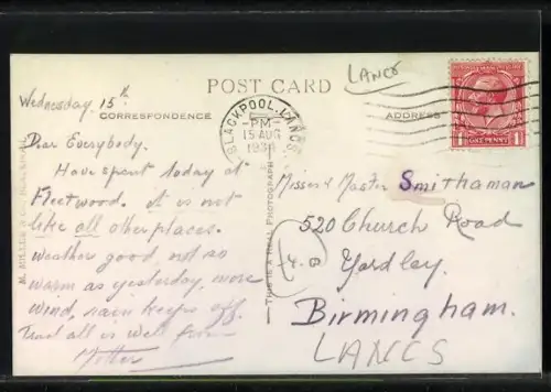 AK Fleetwood, Crossing the Wyre