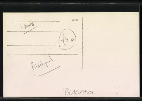 Foto-AK Blackpool, Beach Scene