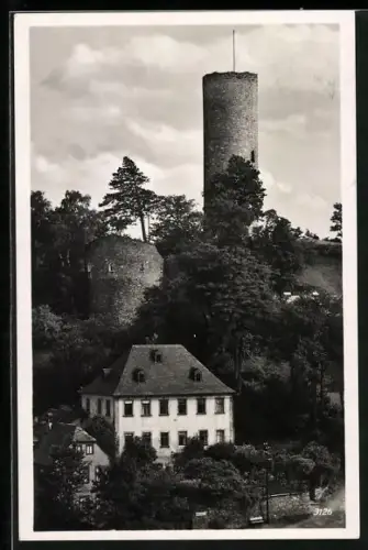AK Lobenstein / Saale, Der alte Turm