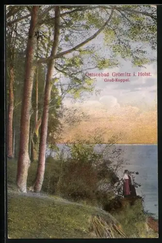 AK Grömitz i. Holst., Gross-Koppel, Küstenlandschaft