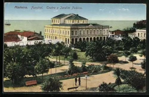 AK Funchal /Madeira, Teatro e Jardim Publico