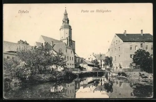 AK Döbeln, Partie am Mühlgraben