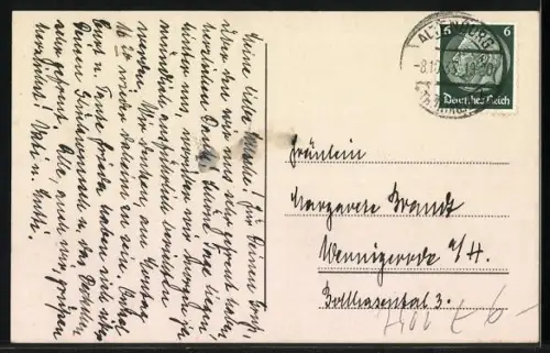 AK Altenburg /Thür., Markt mit Kirche