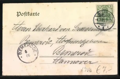 AK Guben, Gaststätte Kaminsky`s Berg, Inh. Rich. Falke