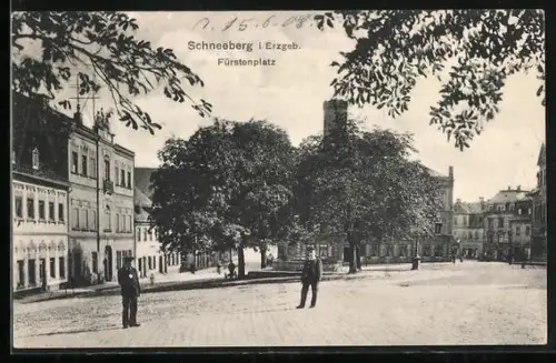AK Schneeberg i. Erzgeb., Fürstenplatz