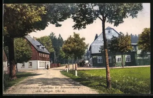 AK Schwarzenberg i. sächs. Erzgeb., Sommerfrische Jägerhaus